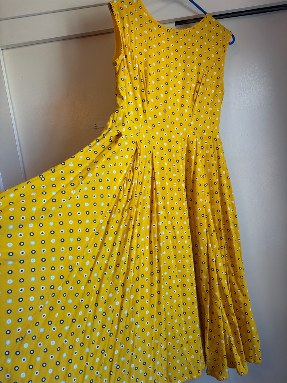 Bright and Beautiful Yellow Midi Dress sleeveless 
Size Small UK 10 GUC SUMMER